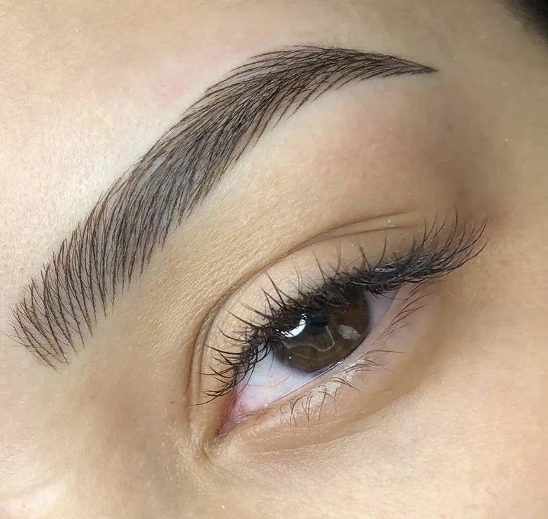 Brow shape with measurements and styling + brow tint