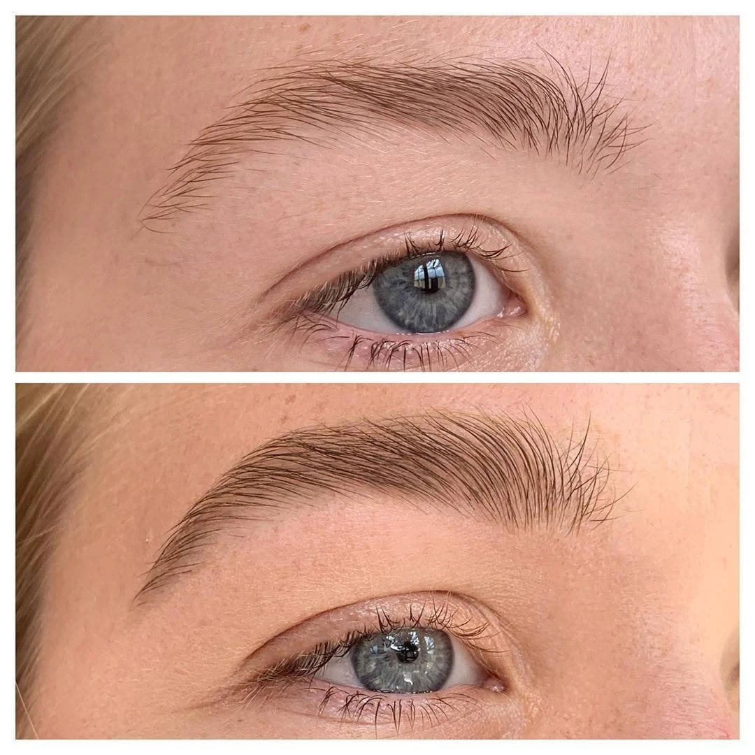 Brow shape with measurements and styling + brow tint