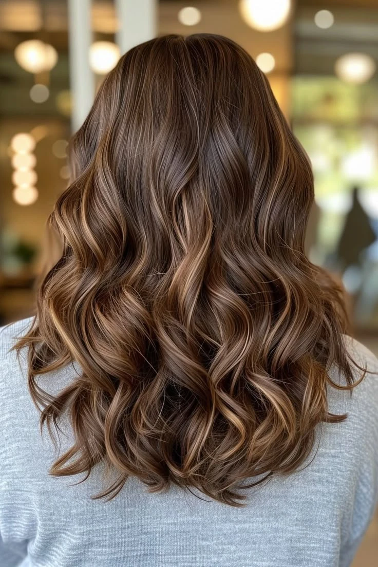 Wavy hair style
