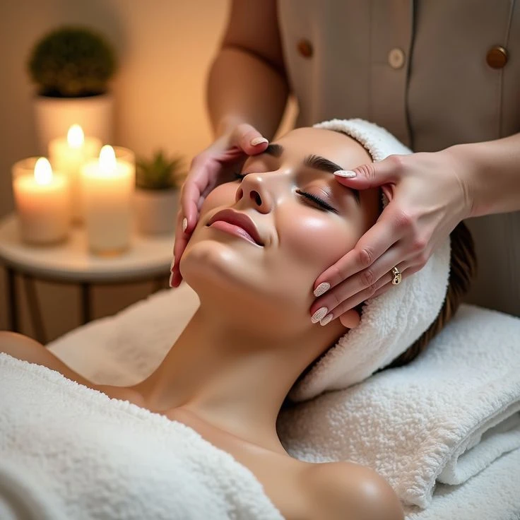 Indian face lift massage